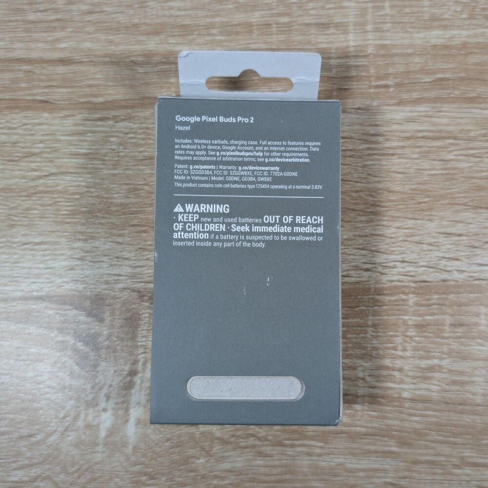 Google Pixel Buds Pro 2 Hazel Empty Retail Box Packaging Only - Picture 2 of 5
